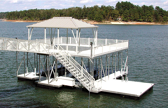 Boat Dock Construction | Flotation Systems Aluminum Boat Docks