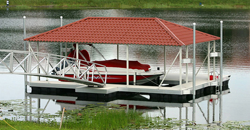 Floating Boat Dock Systems | Flotation Systems Aluminum Boat Docks