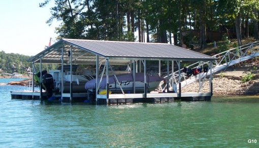 Flotation Systems Gable Roof Boat Dock Gallery | Flotation Systems ...