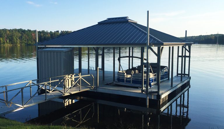 Flotation Systems Hip Roof Boat Dock Gallery | Flotation Systems ...